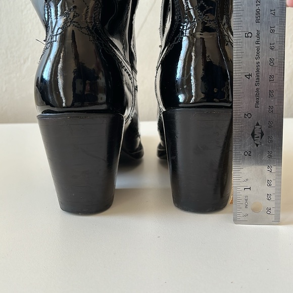 Denver Western Knee High Patent Boots - Picture 9 of 13